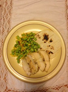 chicken edamame salad